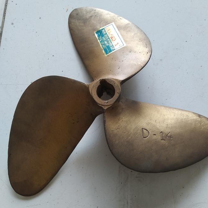 Terlaris Kipas Kapal 3 Daun No14 Kuningan