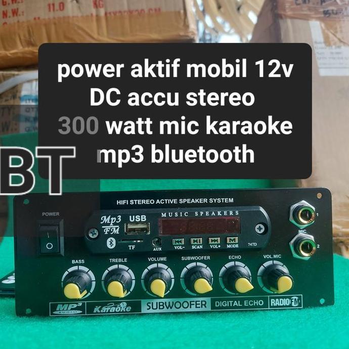 BEBAS ONGKIR - DMS 650 MP3 BLUETOOTH POWER AMPLIFIER MOBIL STEREO 300W ACCU 12V DC ampli accu 12v mo