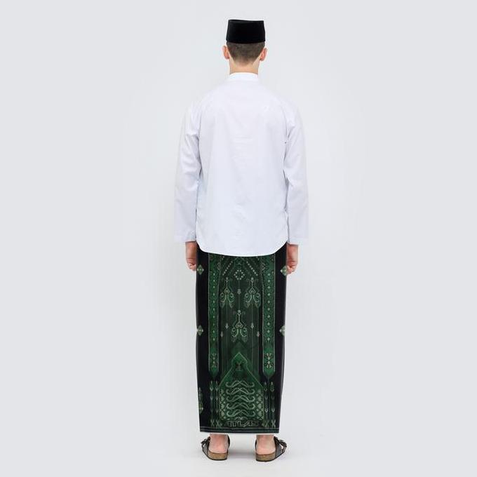 Sarung Atlas Super Premium 980 Motif A9 Jgl Hitam Hijau 07