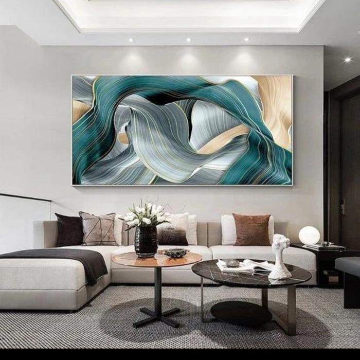 lukisan kanvas dinding minimalis