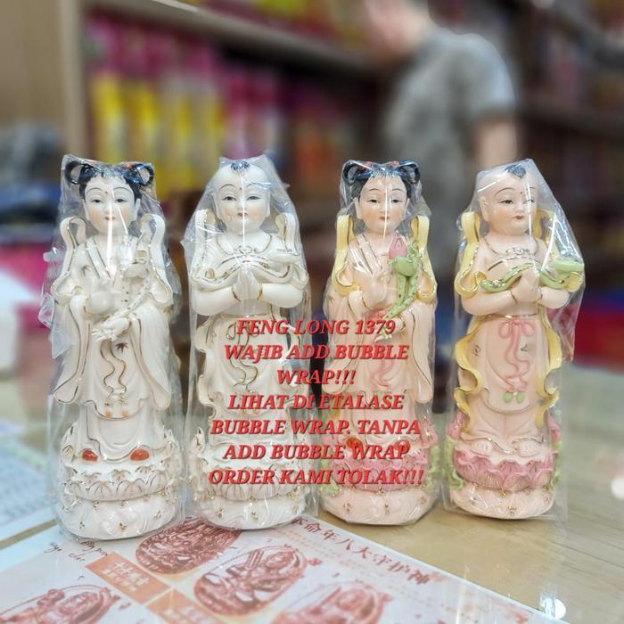Rupang Pendamping Guan Yin / Avalokitesvara Keramik Premium 8 Inch