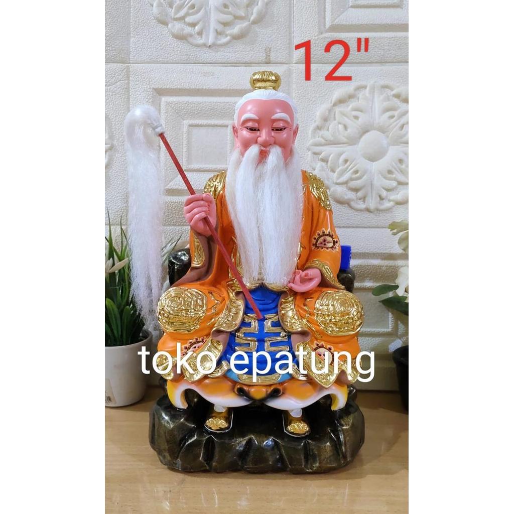 patung dewa thai shang lau cin / thai siong - fiber -12 inch (gl)