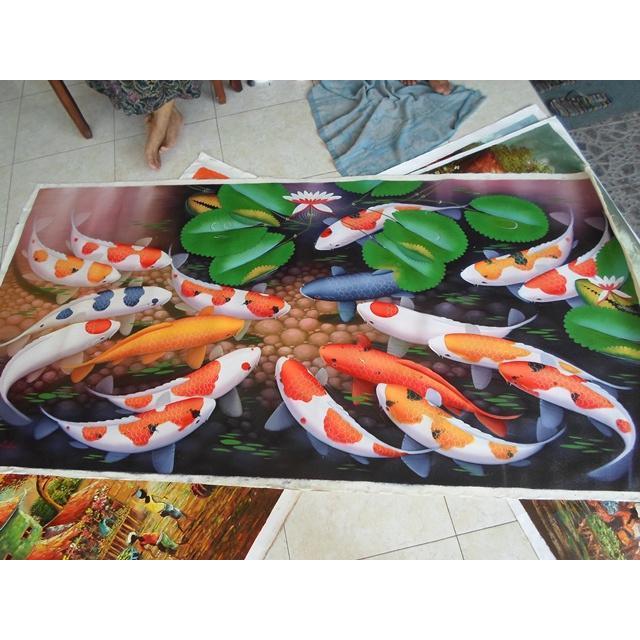 Lukisan Ikan Koi Besar