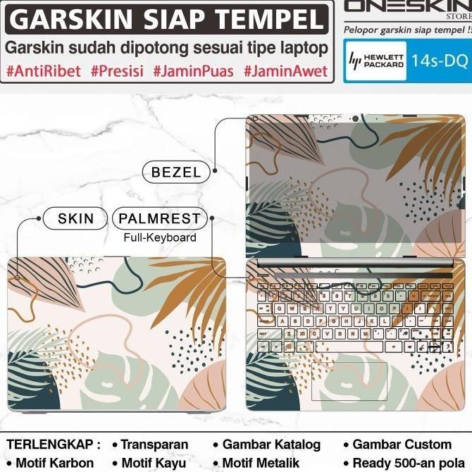 NEW Precut Garskin Sticker Laptop Skin Perfect Fit Kompatibel untuk HP 14s-dq dq5000tu dq5001tu dq50