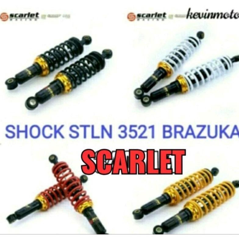 280/320/340/360 MM ORINAL SCARLET 3521 BRAZUKA SHOCK ABSORBER STELAN SHOCBREAKER BLKG ymh Honda suzu