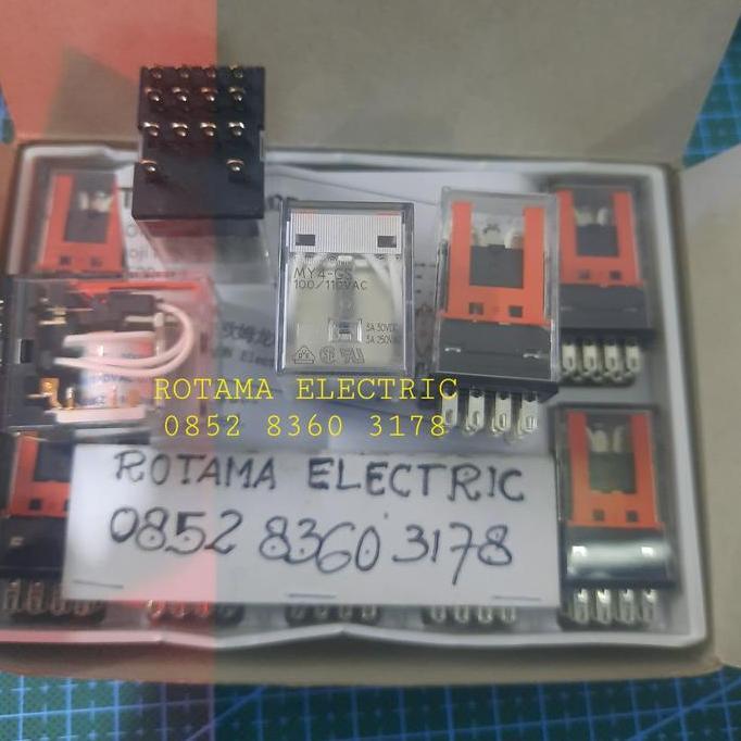 RELAY MY4 24VDC ORIGINAL OMRON RELAY MY4-GS 24VDC RELAY 4PDT 24VDC PROMO