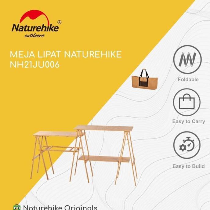 Terlaris Meja Lipat Kompor Kayu Portable Camping Outdoor Naturehike Nh21Ju006