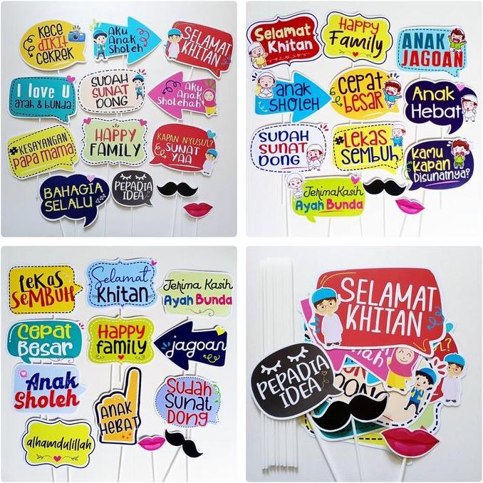 READY STOCK KHITAN PHOTO PROPS PHOTOBOOTH