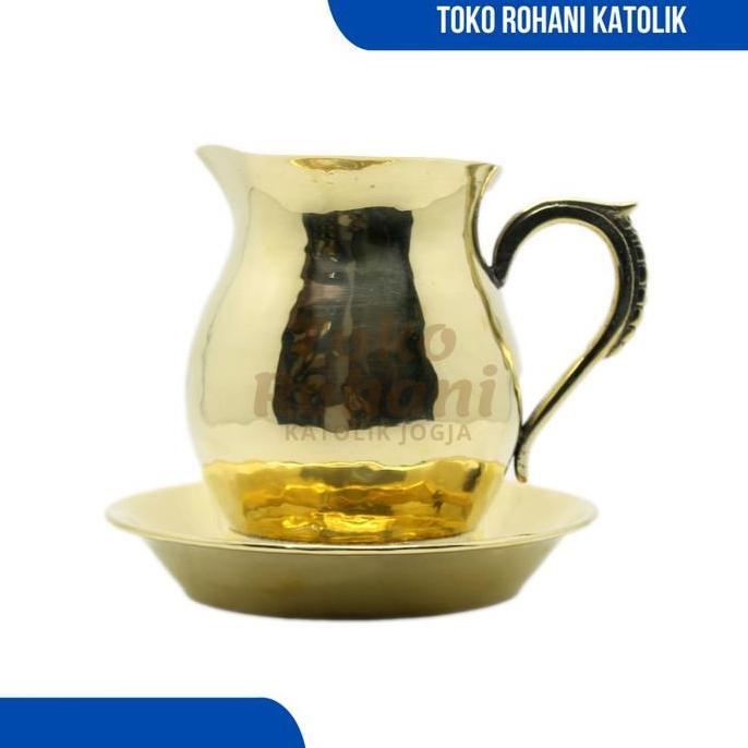 LAVABO KUNINGAN / BEJANA BAPTIS / LAVARE / PERALATAN LITURGI KATOLIK