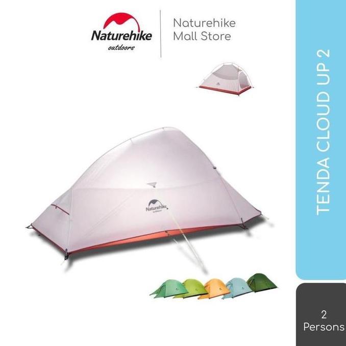 Terlaris Tenda Naturehike Cloud Up 2X 20D / 210T Camping Upgrade Double Layer
