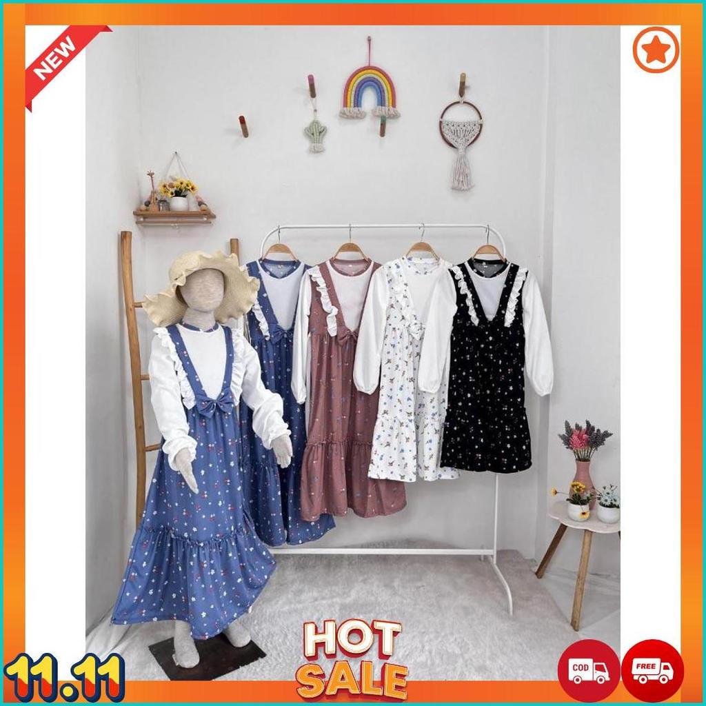 Gamis Anak Lunox Smlxl Baby.Cloth Untuk Umur 3-14 Tahun Baju Muslim  Panjang  Remaja  Tanggung  Wani