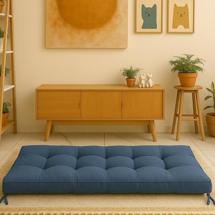 Bantal Alas Duduk Custom Lesehan Panjang Bahan Premium Isi Silikon Tebal Nyaman Kain Katun Premium L