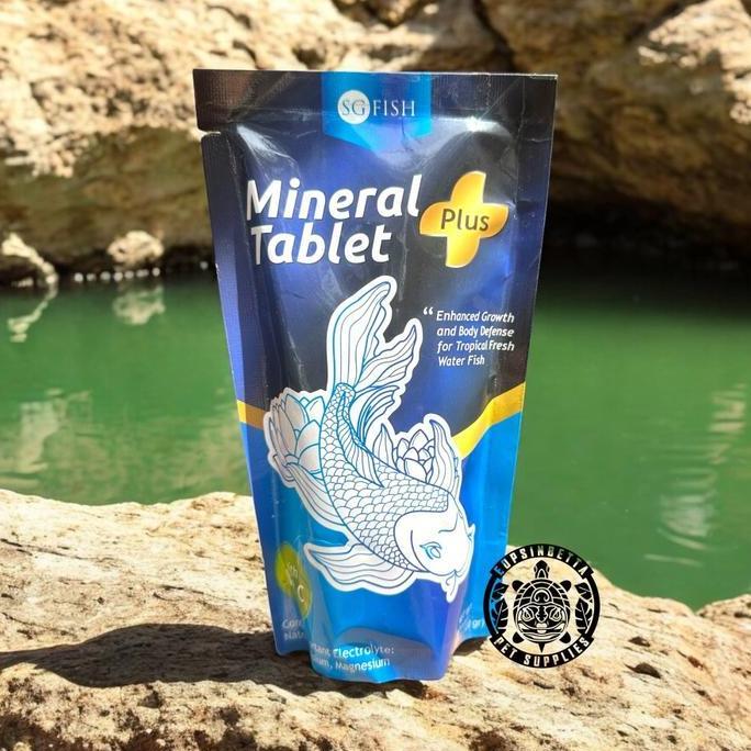 Sakana- Sg Fish Ketapang Tablet Dan Mineral Tablet Plus Vitamin C Obat Kondisioner Air Ikan