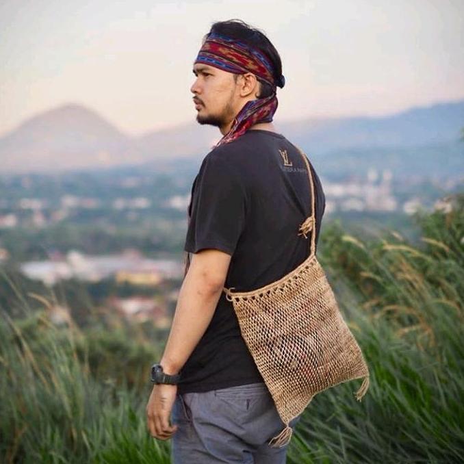 Tas Etnik Koja BESAR Khas Suku Baduy Handmade Rotan LM
