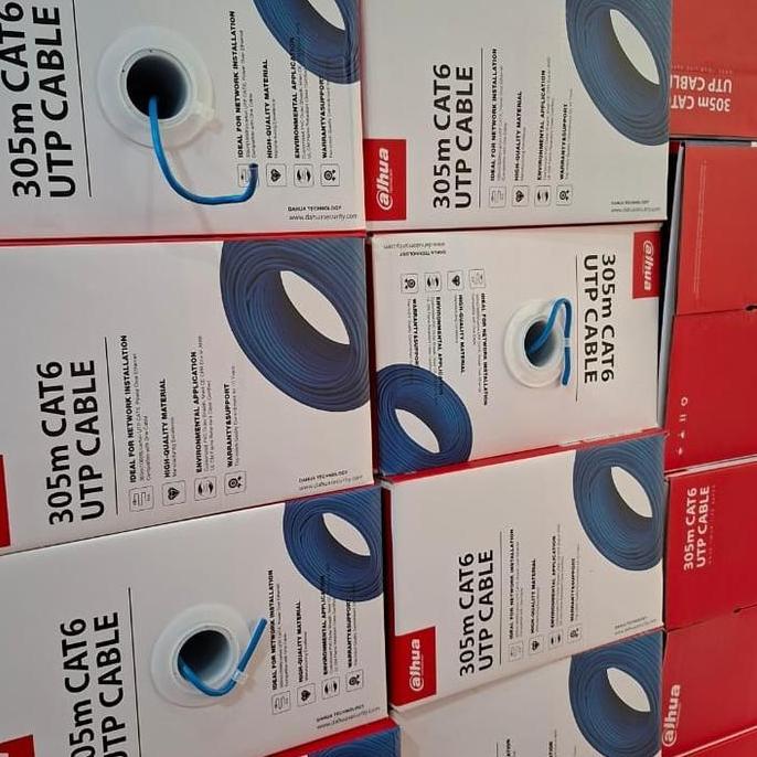 Terusaja- Kabel Utp Cat6/Dahua Kabel Utp/Cable Utp Dahua Cat6 305M Original