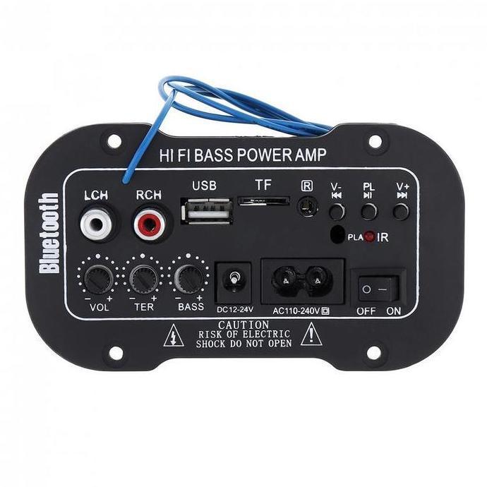 SRADAN Redy Stok, COD5 Inci 12V 24V 220V Amplifier Ampli Mini Board Audio Bluetooth USB FM Radio TF 