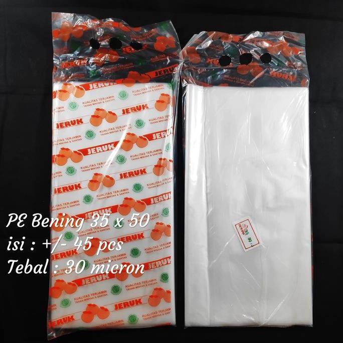 Iyakirim- Kantong Plastik Pe Bening Uk 35X50, Plastik Bening, Plastik Sayur