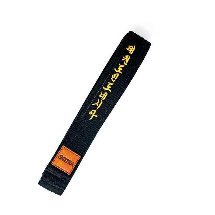 SABUK HITAM TAEKWONDO BORDIR HANGUL KOREA TAEKWONDO INDONESIA