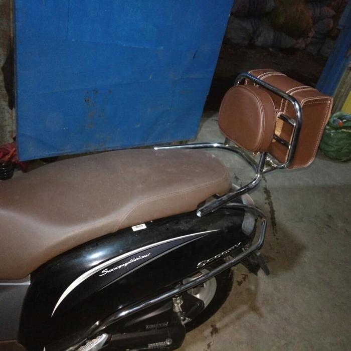Back Rack Scoopy Plus Tas Dan Bantalan.. Aksesoris Honda Scoopy.. A Original Dan Terpercaya