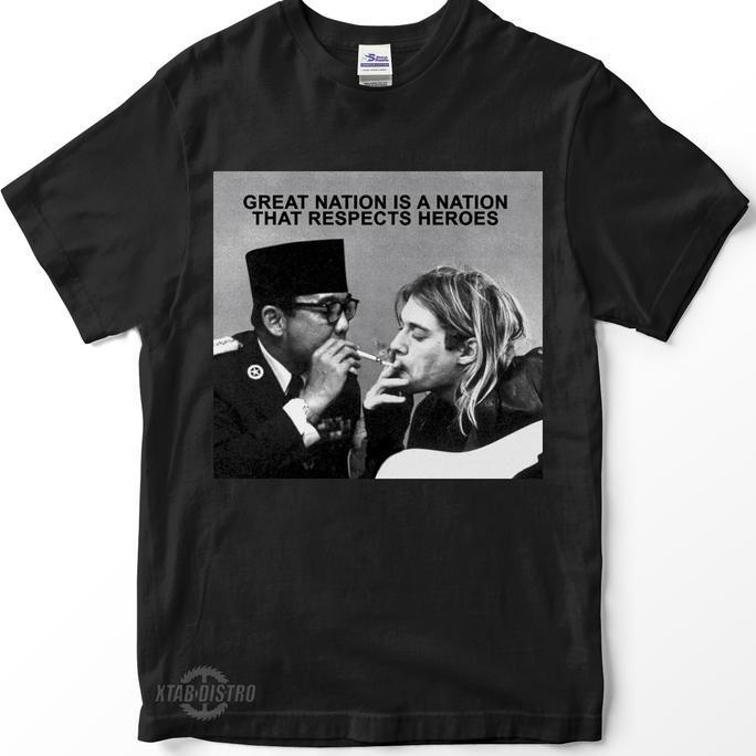 Kaos Soekarno X Kurt Cobain | Hot Item kaos kurt cobain grunge nirvana