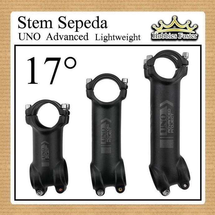 Stem UNO Advanced 100mm 10cm 17 derajat Lightweight Ultralight