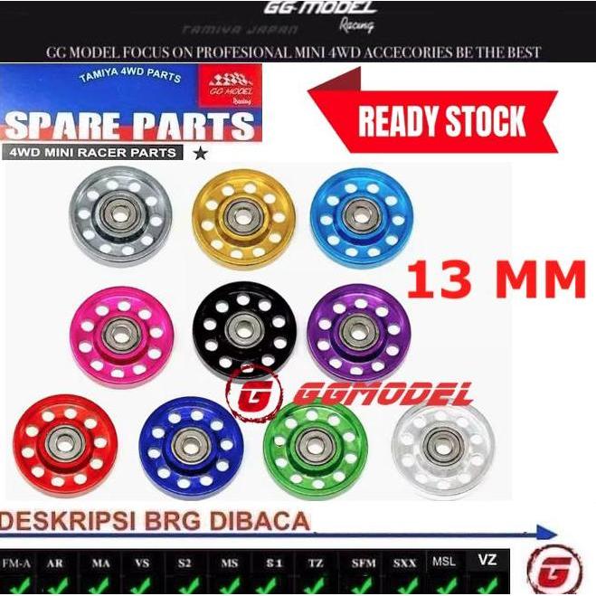 Whyyou- Roller 13Mm Ball Race Rollers Lw Aluminum Ringless Black