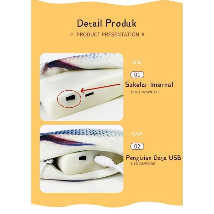 Lele Toys Mainan Ikan Interaktif  Goyang Dan Didalamnya Dancing Fish Jumbo Ikan Bergoyang Menari Bon