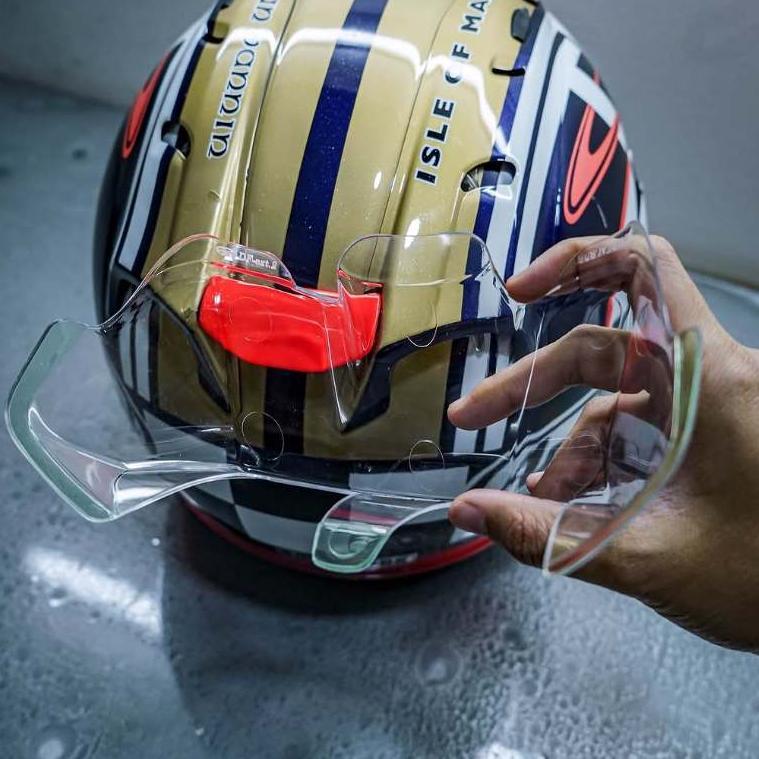 NEW SPOILER HELM ARAI/ TSR | GP PAD ARAI/ TSR | AFTERMARKET | CLEAR SMOKE DARK