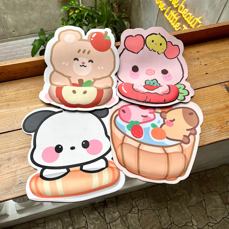 Mouse Pad Bantal Sanrio Tatakan Mouse Laptop Komputer Alas Mouse Karakter Kartun Unik Lucu Hadiah Gi