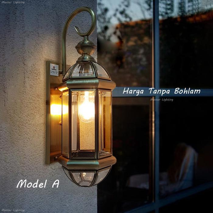 D1095 D1096 Lampu Dinding Kuningan tembaga modern classic outdoor taman waterproof