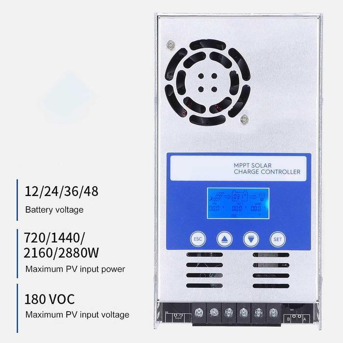 SCC MPPT 60A 60 A Solar Charge Controller 12V 24V 36V 48V