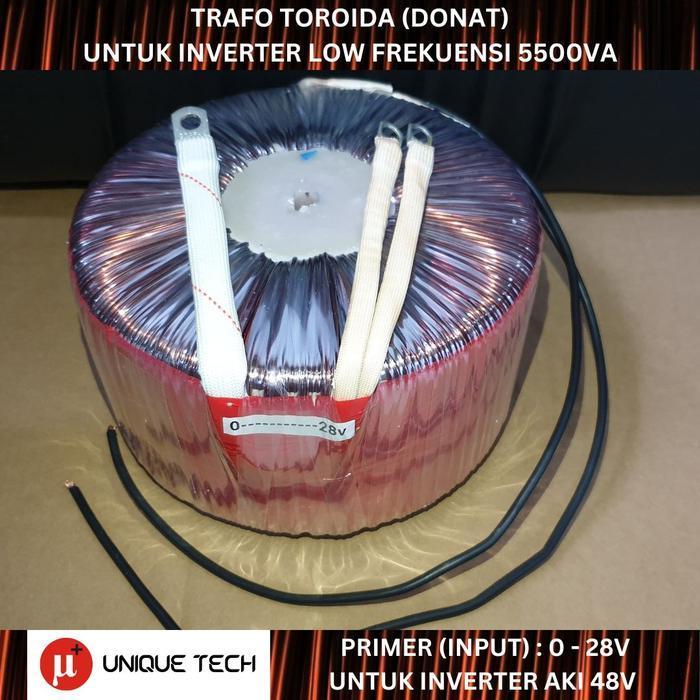 TRAFO TOROID INVERTER LOW FREKUENSI 5000W 5000VA 48V DONAT 5000 0-28V
