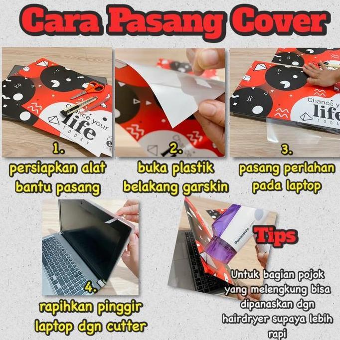 Stiker Laptop 11, 12, 13, 14 inci | Garskin Laptop | hp