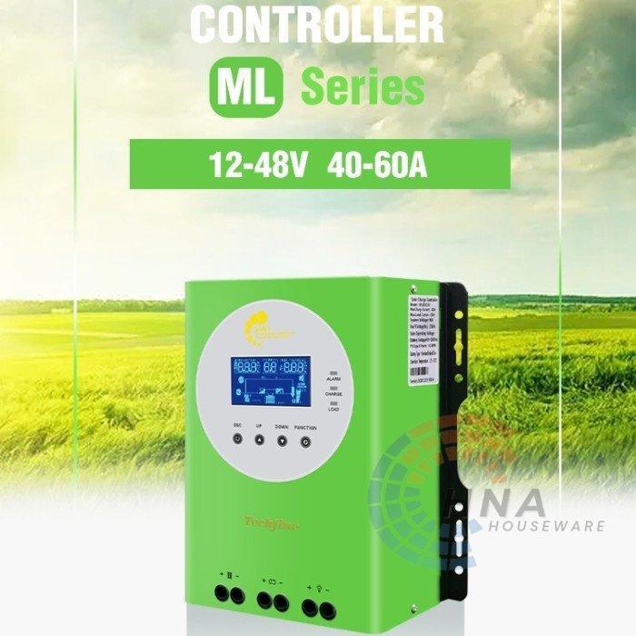 MPPT Techfine 60A solar charge controller SCC PV solar panel surya
