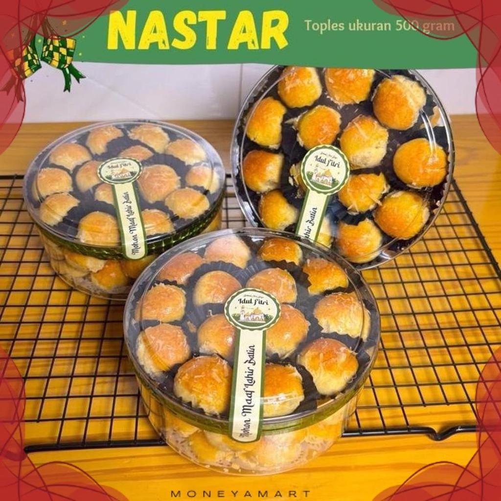 Diskon {500 Gram} Nastar - Kue Kering Nastar - Kue Lebaran Nanas Isian Nanas Toples 500 Gram