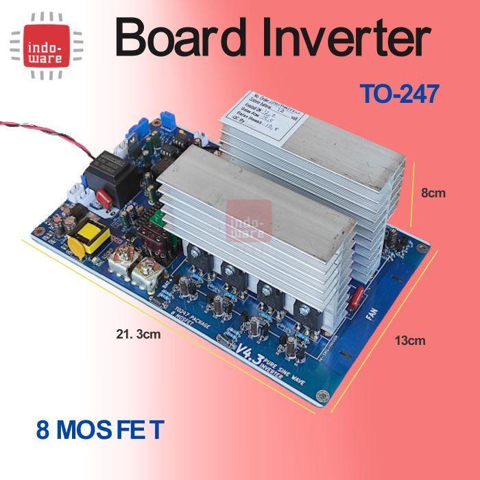 kit inverter DC to AC pure sine wave 8 mosfet TO-247 8mosfet