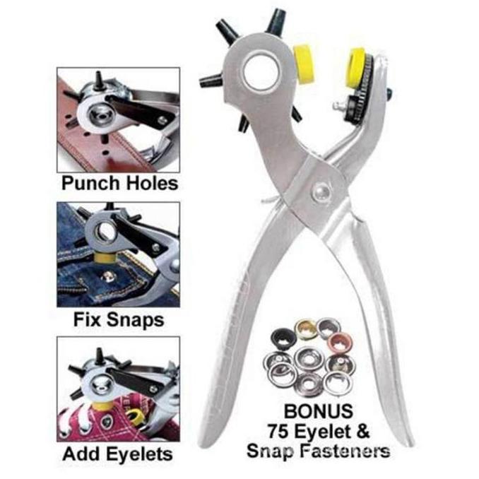 PEMBOLONG IKAT PINGGANG SABUK ALAT PELUBANG IKAT PINGGANG GESPER KULIT