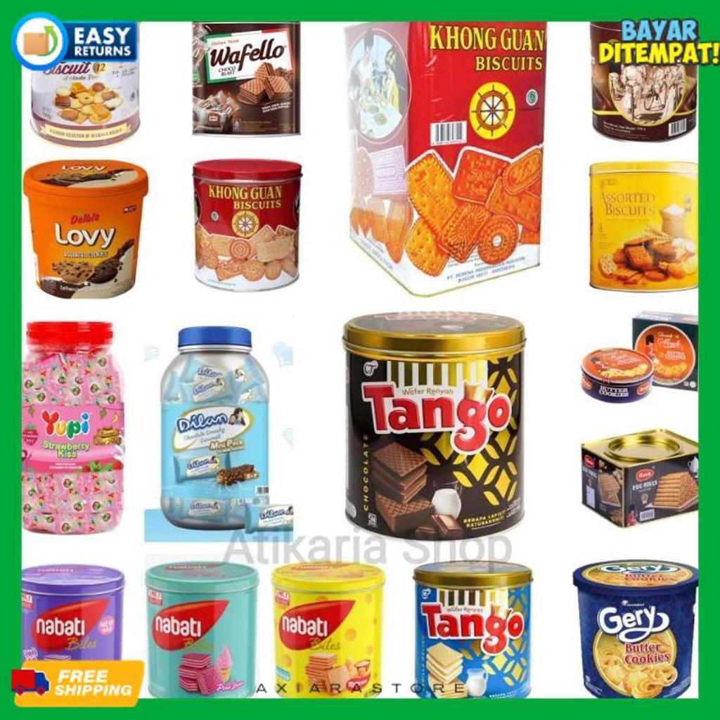High Quality Aneka Biskuit Jajan Lebaran Kaleng Murah Part 1