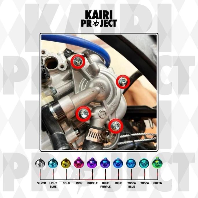 Baut Titanium Baut Titanium Set Waterpump Paket Vario 125/150