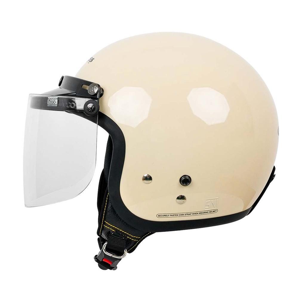 HOT PRODUCT HELM CARGLOSS PREMIUM SNI + KACA DATAR INJAK ORI