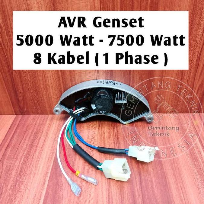Avr Genset 5000 Watt - 7000 Watt 680 Uf 450 Volt 8 Kabel 1 Phase Merk Pro-Quip Original