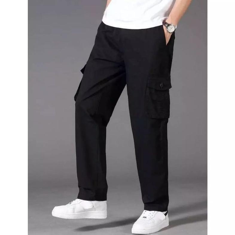 PAKET HEMAT CELANA JEANS CARGO PRIA HIGHWAIST NON-STRETCH