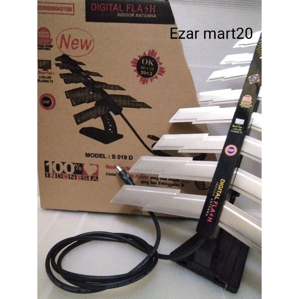 Antena Tv Digital Flash S O19 D Digital Indoor Dalam Led Lcd Duel Band