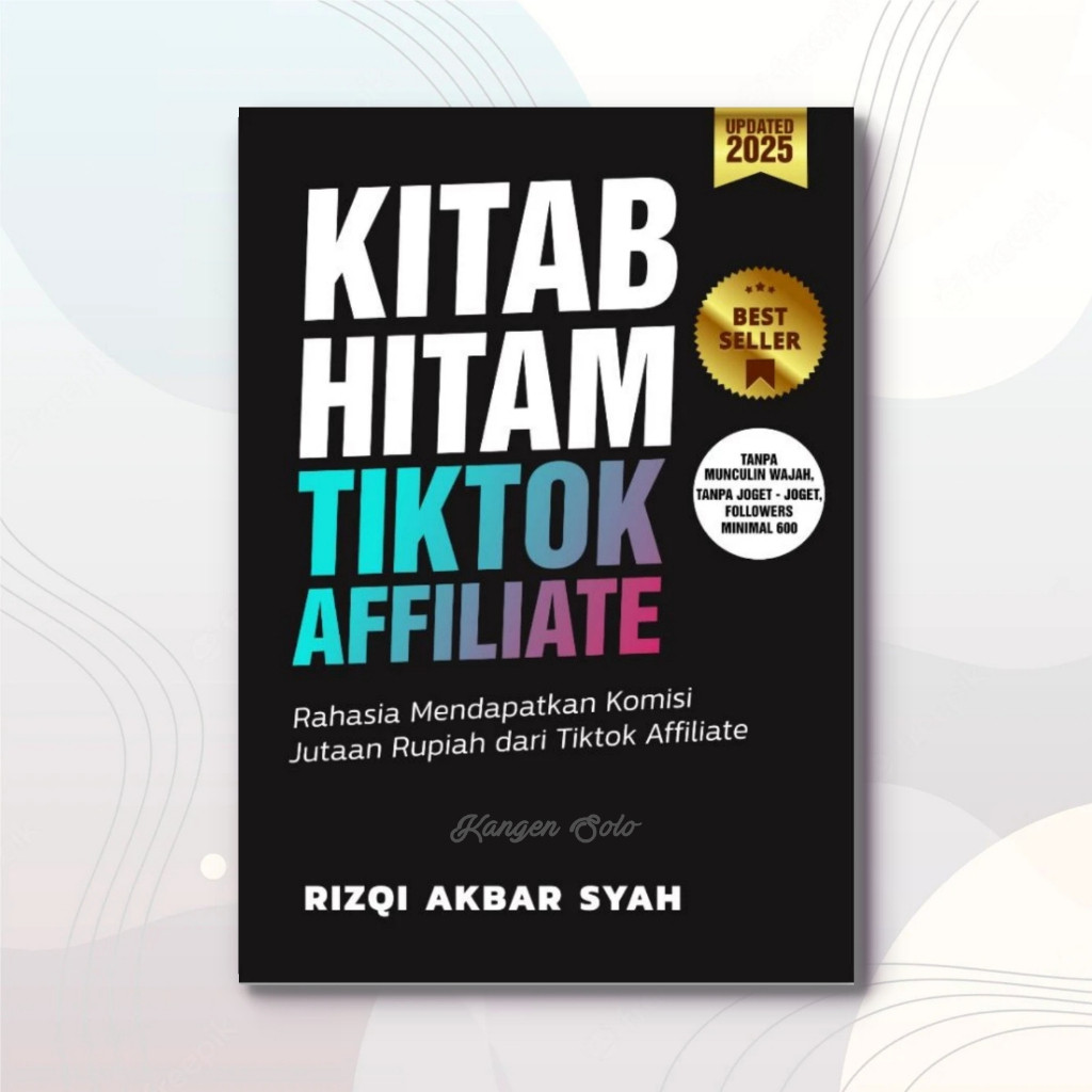 Paket 2 Buku Kitab Hitam Tiktok Affiliate Dan Buku Putih Tiktok - Termurah