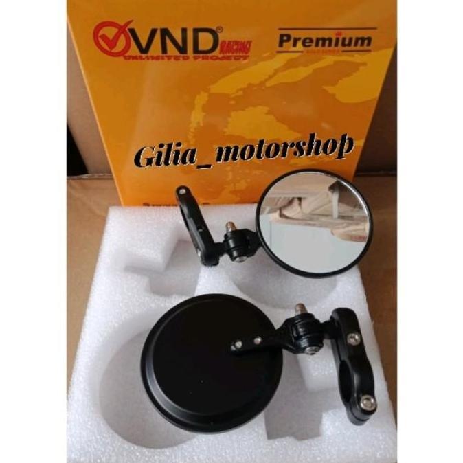 Spion Motor Bulat Jepit Stang Spion Kaca Bening supermoto Vnd Trail