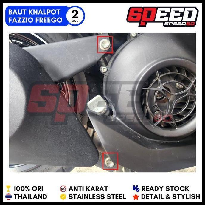 Probolt Baut Dudukan Probolt Baut Dudukan Knalpot Stainless Yamaha Fazzio Freego Mio
