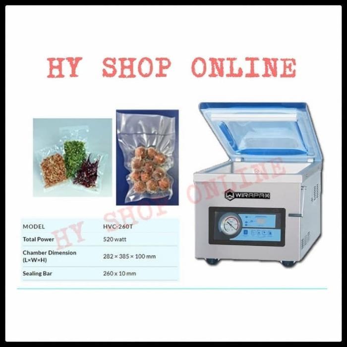 MESIN VACUUM SEALER WIRAPAX HVC-260T RESMI