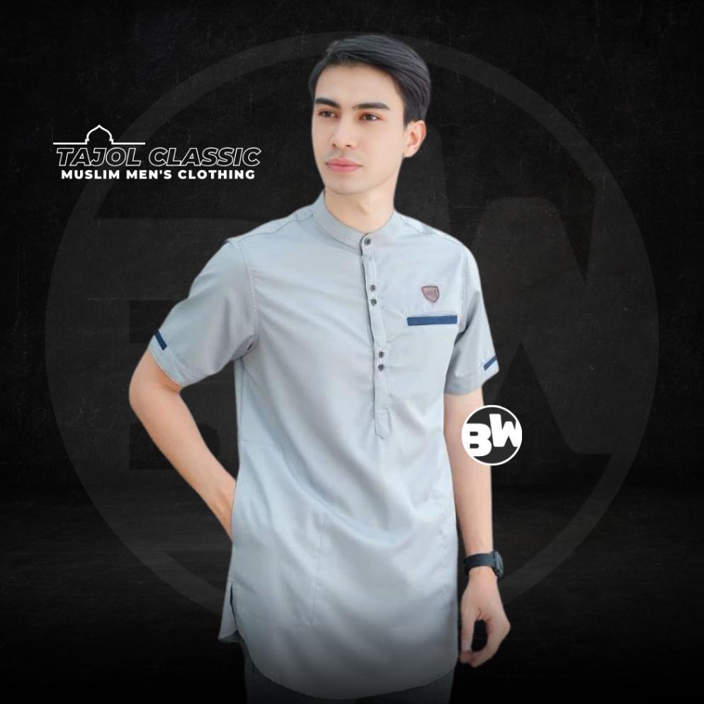 PREMIUM Baju Koko Kurta Dewasa Lengan Pendek Elegan Material Toyobo Adem Serap Keringat BATIK WILDAN