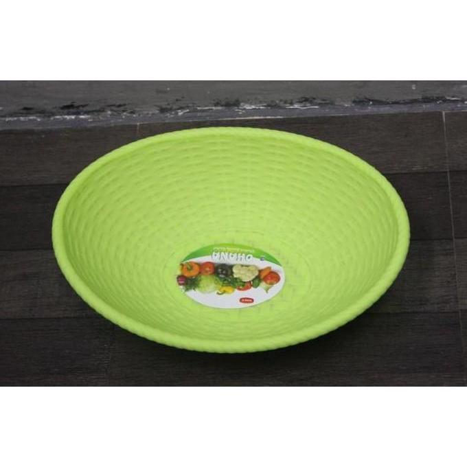 B bak baskom wadah pelastik plastik sayur tempat OHANA OVAL buah anyam