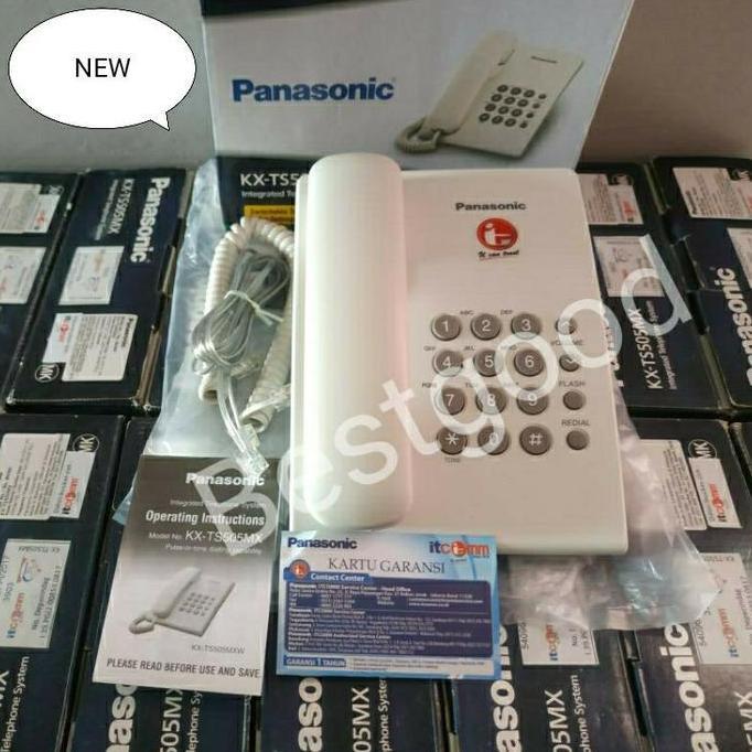 Telepon Panasonic KX-TS505MX / KX-TS505MXW / 505 / indihome / rumah /